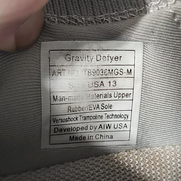 Gravity Defyer GDEFY MATeeM Men\'s Athletic Walking Shoes Sneakers Size 13 Gray main image 5